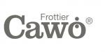 Cawö logo i sort på hvit bunn